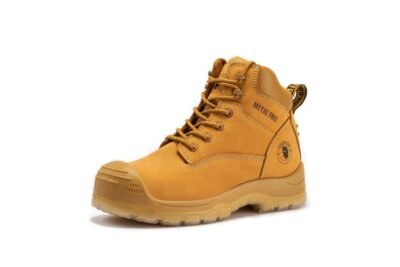rockrooster Woodland Wheat 6 inch Composite Toe Zip-sided Leather Work Boots AK659