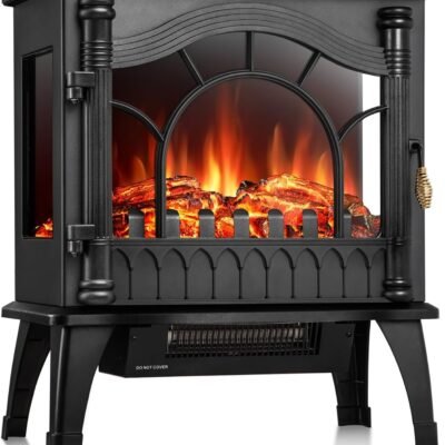 Electric Fireplace Heater, 20 Freestanding Fireplace S520222
