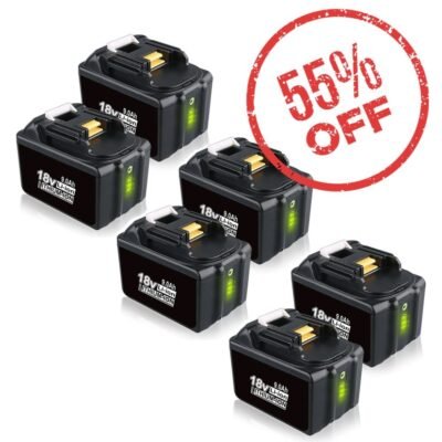 For Makita 18V Battery 9000mAh Replacement  BL1830B BL1860B BL1890B LXT Li-ion Batteries 6 Pack