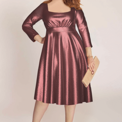 Saint Tropez Metallic Gown (Made To Order)