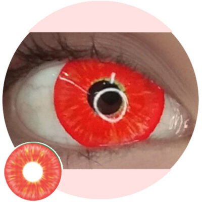 Kazzue Mini Sclera Toxic Red (1 lens/pack)