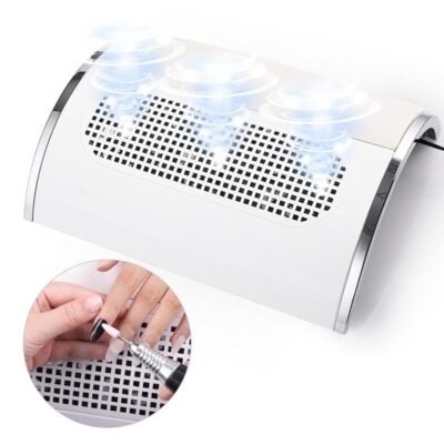40W Nail Suction Dust Low Noisy with 3 Fans US Type Plug