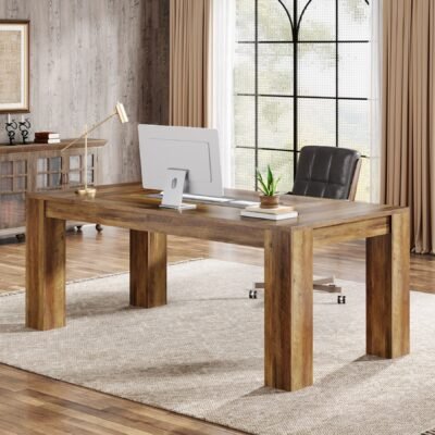 63 Computer Desk, Executive Desk Office Writing Table Workstation