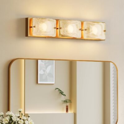 Cloud Glass Vanity Light, LED Modern Bathroom Wall Lighting Fixtures