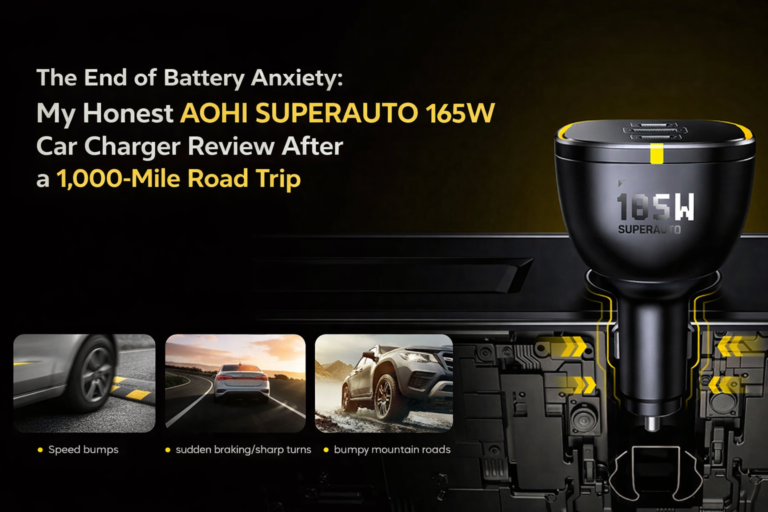 The End of Battery Anxiety: My Honest AOHI SUPERAUTO 165W Car Charger Review After a 1,000-Mile Road Trip